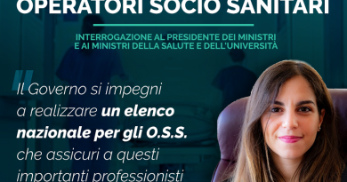 Stefania Mammì (M5S): "Governo si impegni per la nascità di un elenco regionale degli oss"