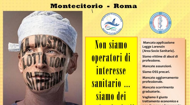 Migep, Oss Shc: sciopero OSS 9 ottobre Roma