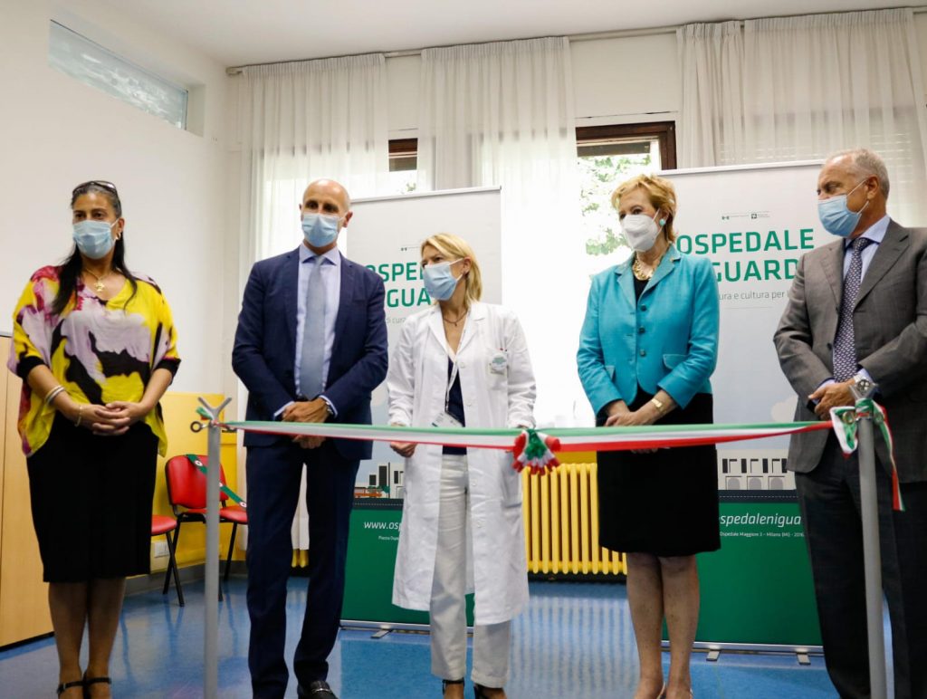 Inaugurata oggi la nuova Neuropsichiatria infantile di Niguarda con il Vice Presidente di Regione Lombardia, Letizia Moratti