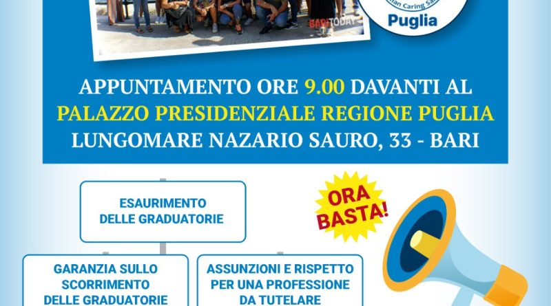 Assumere gli Oss dalla graduatoria: lo chiede il Sindacato Professionale SHC Puglia