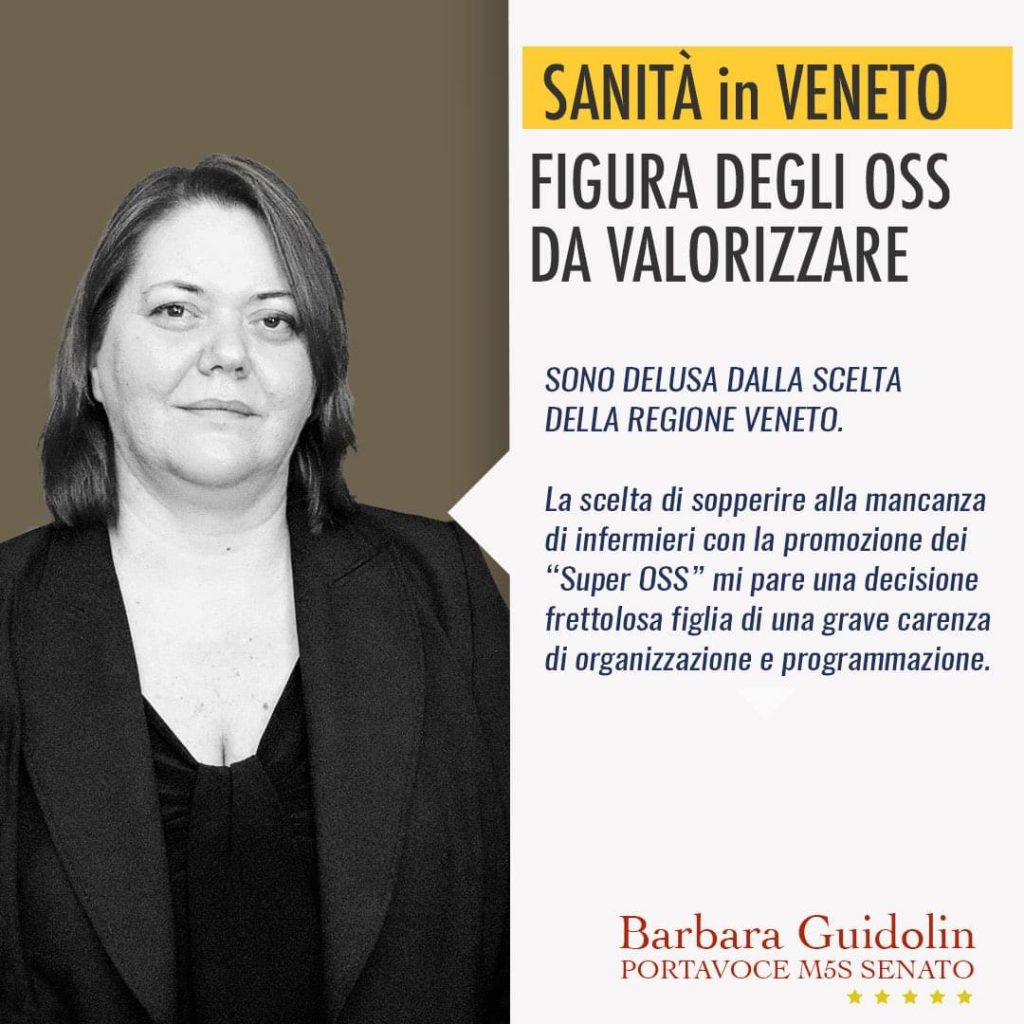 Guidolin sul Super oss "sono estremamente delusa dalla scelta del Veneto, ma non intendo  arrendermi"