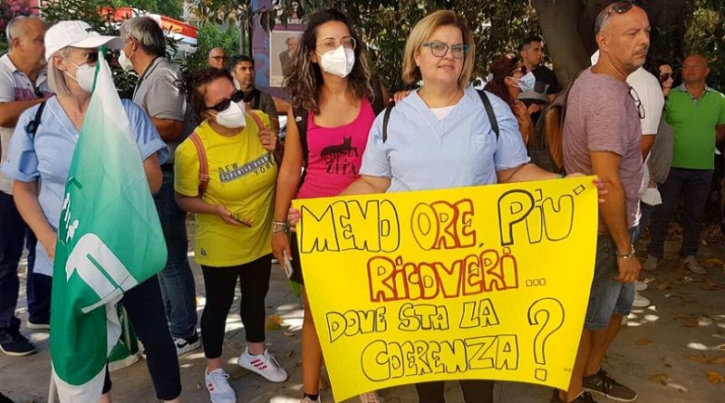 Palermo, ore lavorative tagliate al Sofia-Cervello: la protesta degli oss