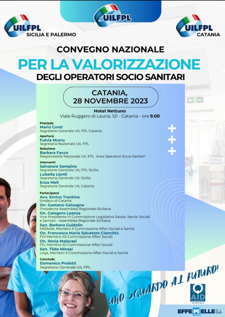 Parte da Catania la Valorizzazione degli Operatori Socio Sanitari: convegno il 28 novembre