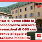 Rsa di Como sfida la concorrenza svizzera: assunzioni di oss con bonus alloggio e 14esima mensilità