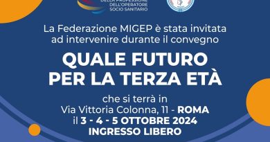 Convegno "Quale futuro per la terza età": Migep presente in rappresentanza degli oss