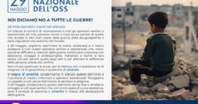 Giornata nazionale dell’oss: noi diciamo no a tutte le guerre