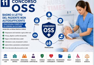 Concorso oss 2026: bagno a letto del paziente non autosufficiente. Procedura completa ed errori da evitare