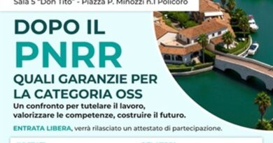 “Dopo il PNRR - Quali garanzie per la categoria OSS": convegno a Policoro (Matera) il 26 settembre