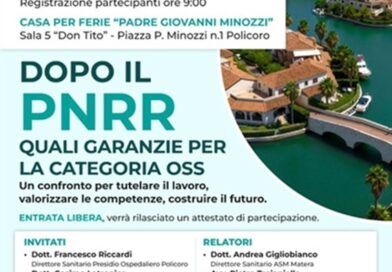 “Dopo il PNRR - Quali garanzie per la categoria OSS": convegno a Policoro (Matera) il 26 settembre