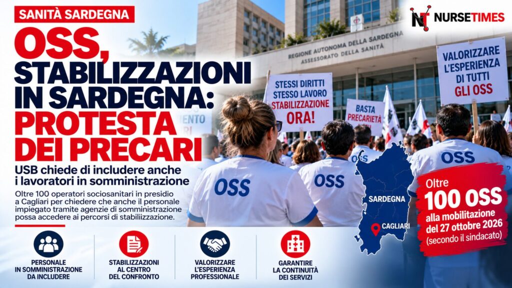 Stabilizzazioni oss in Sardegna: protesta contro le esclusioni